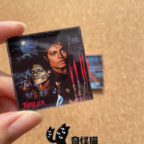 奇怪猫世纪经典MichaelJackson迈克尔杰克逊颤栗Thriller谷冰箱贴
