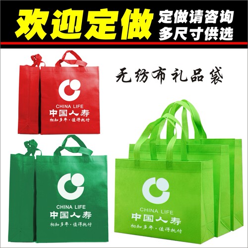 中国人寿无纺布保险单会议手提袋