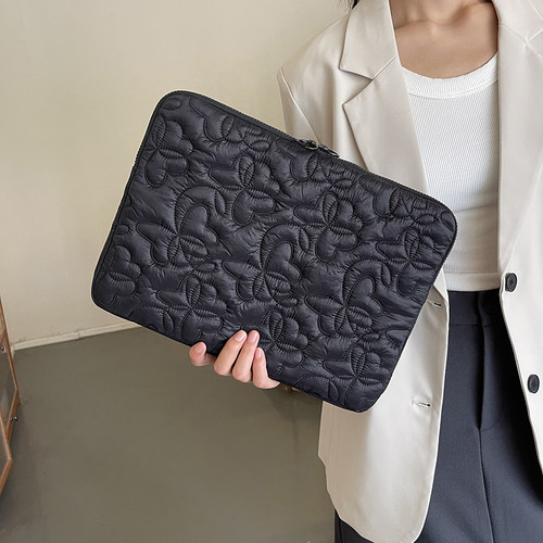 刺绣蝴蝶电脑包ipadpro11寸平板内胆包14-15寸笔记本收纳包手拿包