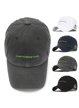 韩国FLIPPER棒球帽代购男女四季大码鸭舌帽软顶水洗做旧帽子韩版