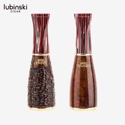 Lubinski雪茄烟嘴过滤器石楠木便携式4口径可清洗循环型专用咬咀