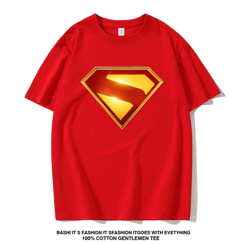DC超人T恤男衣服夏季新款同款漫威短袖童装电影周边衣服superman