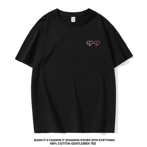 BLACKPINK DEADLINE日本周边纯棉演唱会短袖男女情侣款透气T恤衫