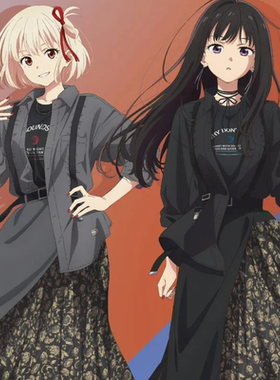 Lycoris Recoil莉可丽丝锦木千束井之上泷奈卫衣女装周边圆领衣服