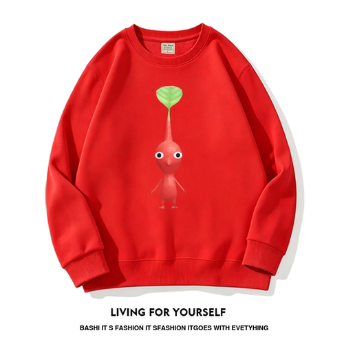皮克敏PIKMIN4动漫周边圆领卫衣男女青少年秋冬可爱百搭上衣服潮