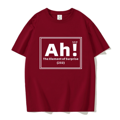 挽救计划高司令Ah is the element of surprise同款周边短袖t恤衫