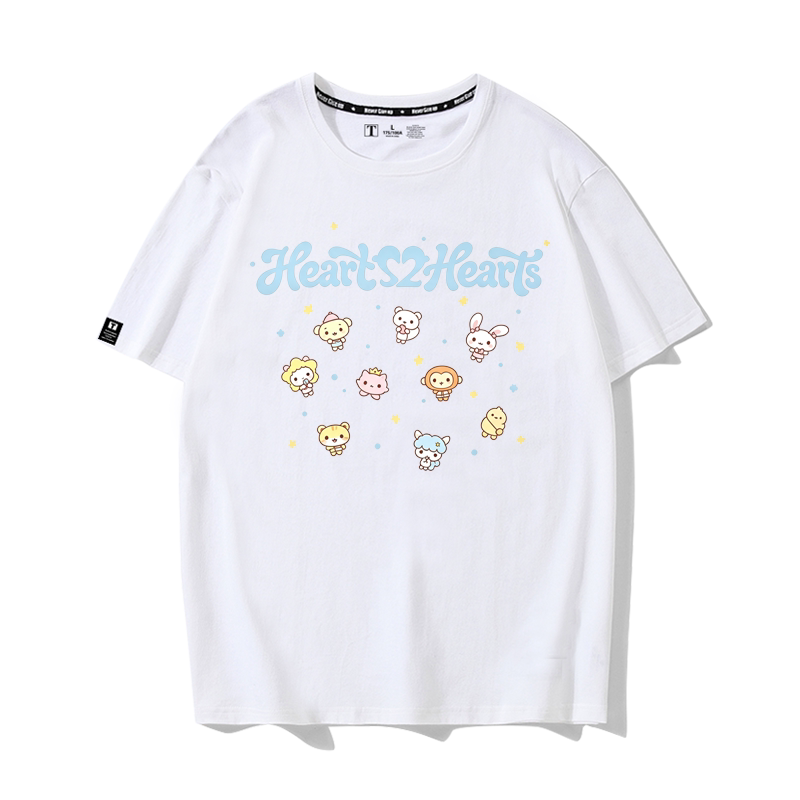 Hearts2Hearts2026演唱会Hearts2House周边H2H同款短袖T恤男女装图片