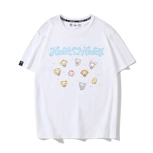 Hearts2Hearts2026演唱会Hearts2House周边H2H同款短袖T恤男女装