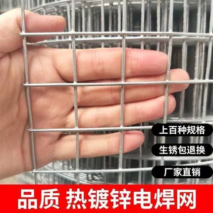 正品热镀锌铁丝网养殖网钢丝网拦鸡网兔笼养鸡网鸟笼阳台防护网