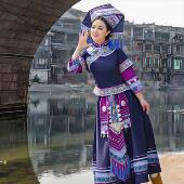 舞蹈演出套装 2026新款 三月三壮族演出服女成人少数民族壮锦盛装