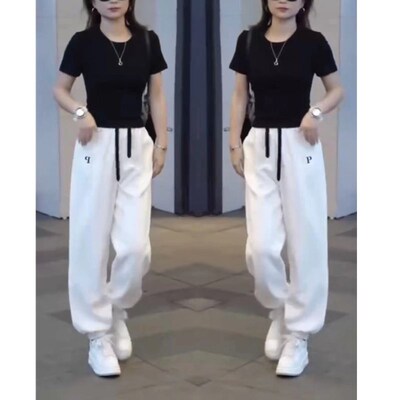 今年流行特惠2469大爱美依缘2025春夏新款时尚黑色修身T恤休闲