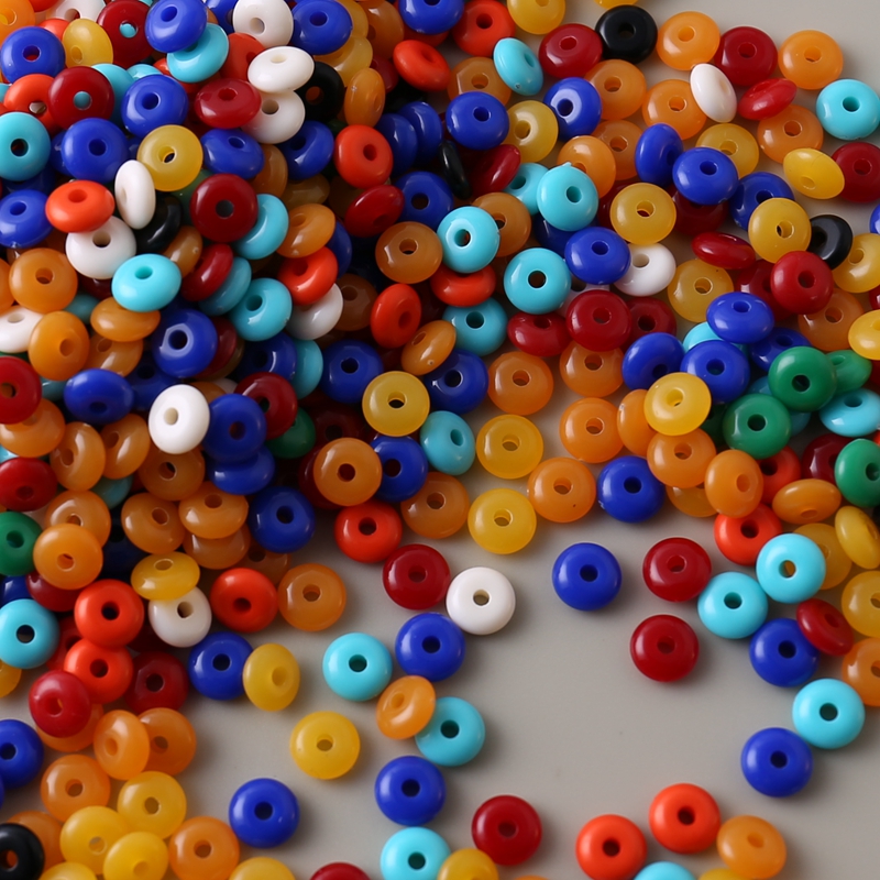 隔珠亚克力扁圆隔片饰品配件