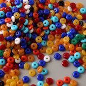 6mm亚克力手链项链垫片隔片隔珠金刚星月菩提民族风DIY配饰材料