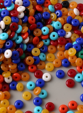 3*6mm亚克力手链项链垫片隔片隔珠金刚星月菩提民族风DIY配饰材料