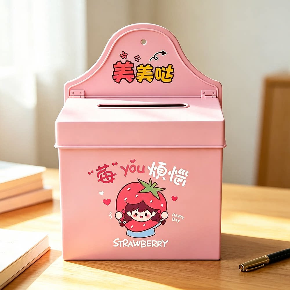 定制创意铁艺挂墙意见箱图片