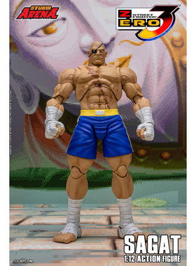 现货Storm Toys 街头霸王ZERO3 维克托 沙加特 1/12可动6寸手办