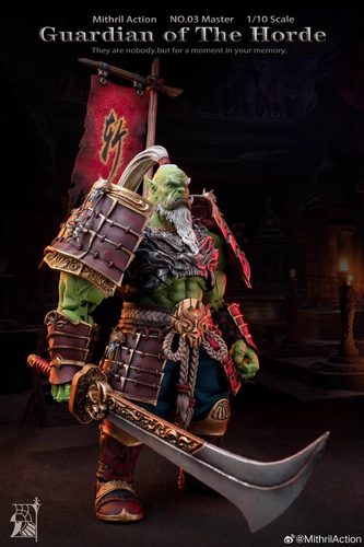 现货全新秘银工作室部落守卫03剑圣 剑士大师 1/10布衣可动人偶