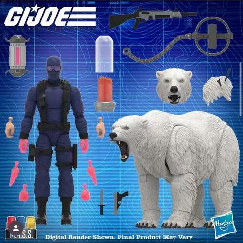 孩之宝GIJOE 特种部队蛇眼 白熊套 北极熊 6寸1/12可动人偶载具