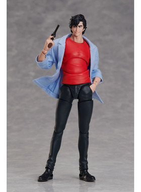 BUZZmod.剧场版 城市猎人 寒羽良 孟波 aniplex 1/12可动手办人偶