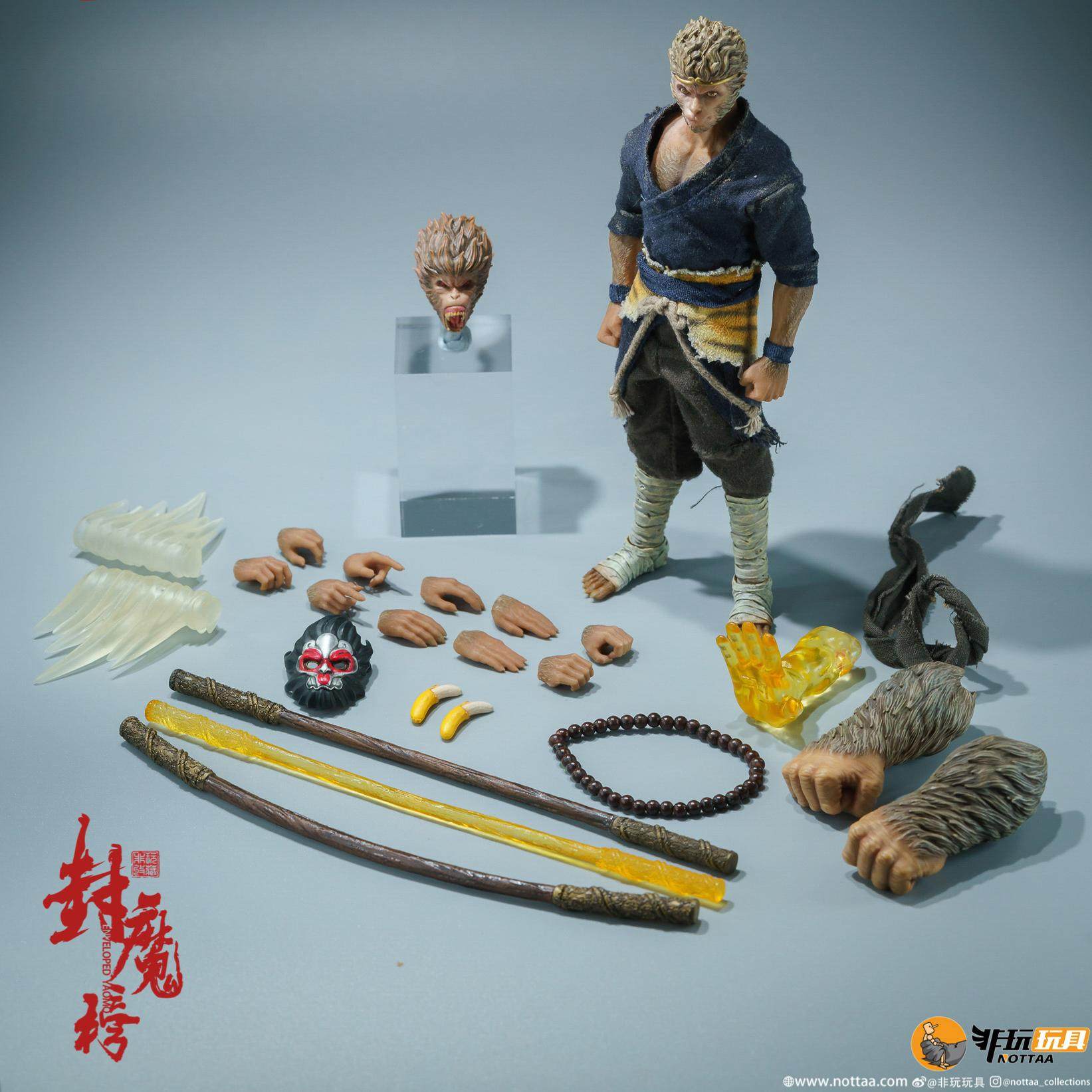 现货 Nota非玩玩具封魔榜 猴三 黑神话悟空侯三 6寸1/12可动人偶