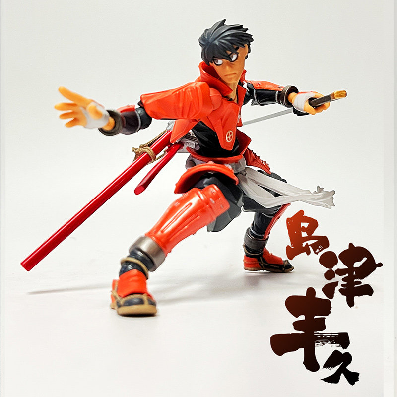 现货海洋堂125漂流武士 漂流者 岛津丰久 6寸1/12 山口式超可动
