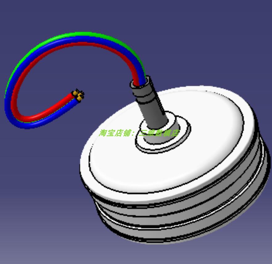 500瓦永磁小型风力发电机外壳3D三维几何数模型Catia含参步骤stp