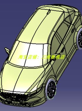 马自达SUV汽车外观曲面3D三维几何数模型车轮胎制动盘简化stp越野