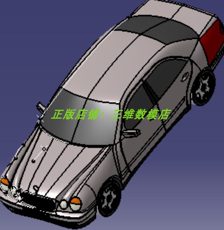 W210梅赛德斯奔驰E级轿车Solidworks汽车轮胎曲面 3D三维几何模型