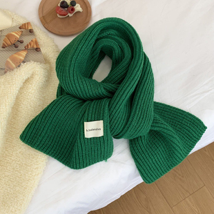 Jimmy妈童品【纯色围巾】冬季新款儿童净版百搭毛线针织围巾围脖