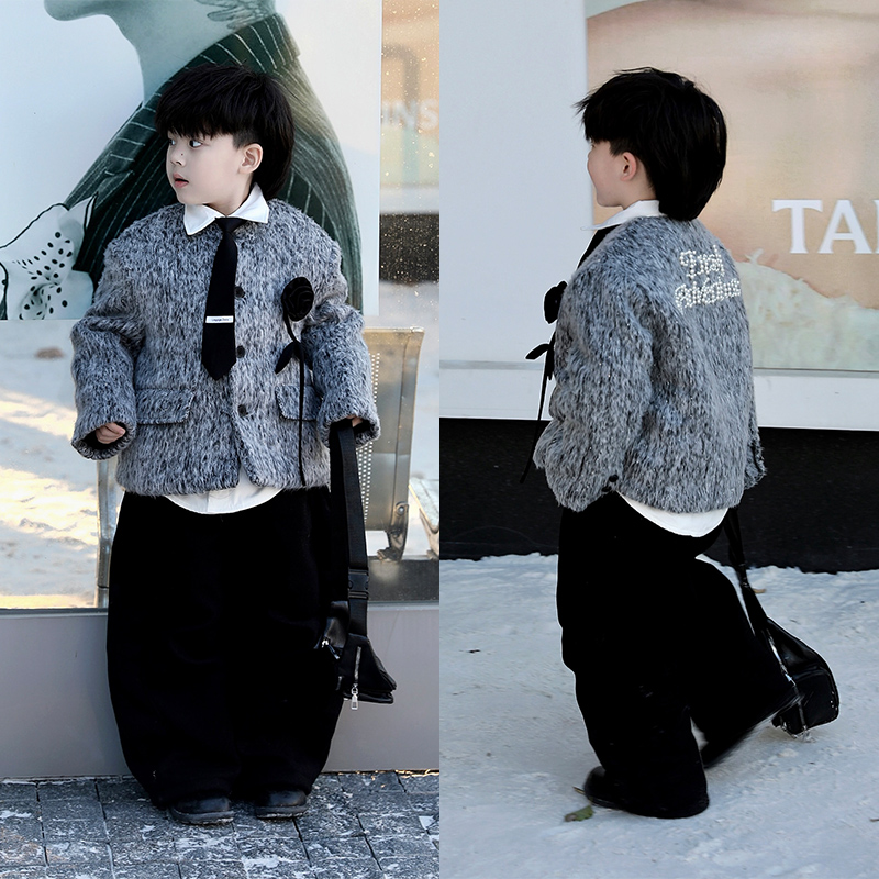 Jimmy妈童装【小香风】冬季新款轻奢高级毛呢外套（不建议机洗）