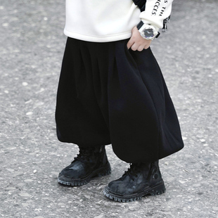 Jimmy妈童装【经典返场】冬季儿童宽松束脚百搭加绒哈伦裤灯笼裤