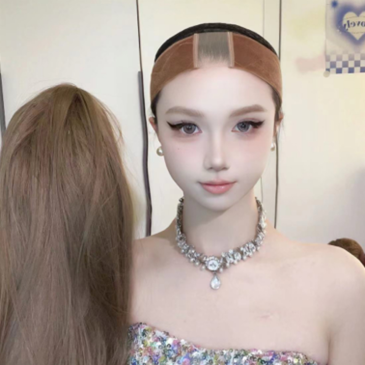 尚蔻天鹅绒压发带防滑神器固定