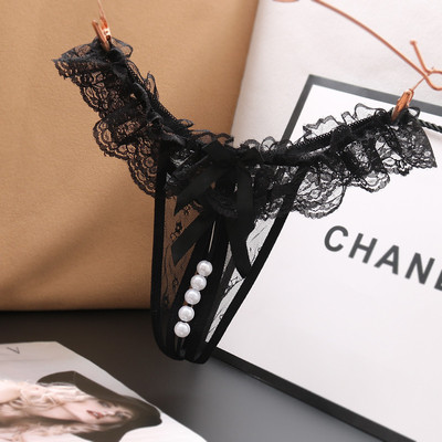 性感内裤珍珠蕾丝低腰内裤