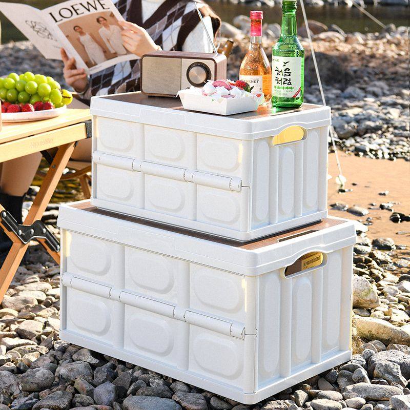 户外露营折叠收纳箱加厚木盖箱桌一体车载后备储物箱多用途整理箱,户外/登山/野营/旅行用品,露营折叠箱,淘宝优惠券,粉丝福利购,淘宝优惠卷