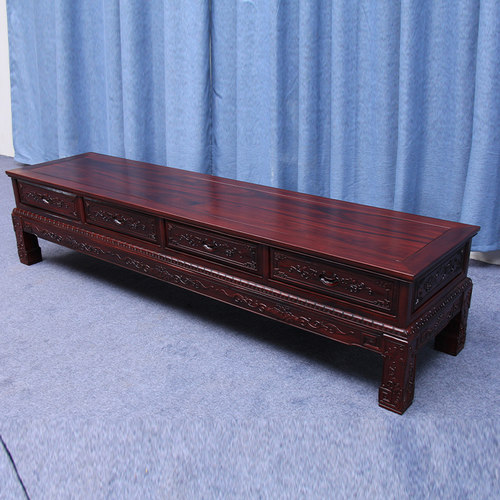 非洲酸枝木小户型实木电视柜红木