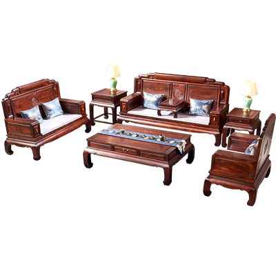 印尼黑酸枝阔叶黄檀红木沙发实木