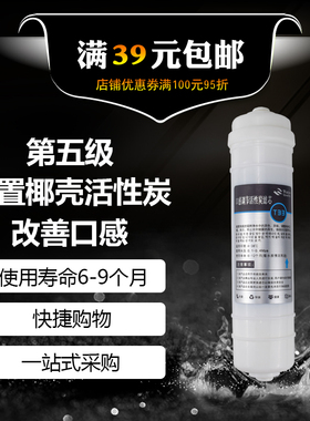 韩式快接大T33滤芯 一体后置活性碳大T33 纯水净水机改善口感滤芯