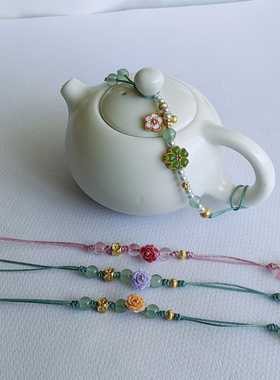 紫砂壶家用茶壶壶盖防摔绳茶壶装饰品茶壶零配西施壶保护绳配件