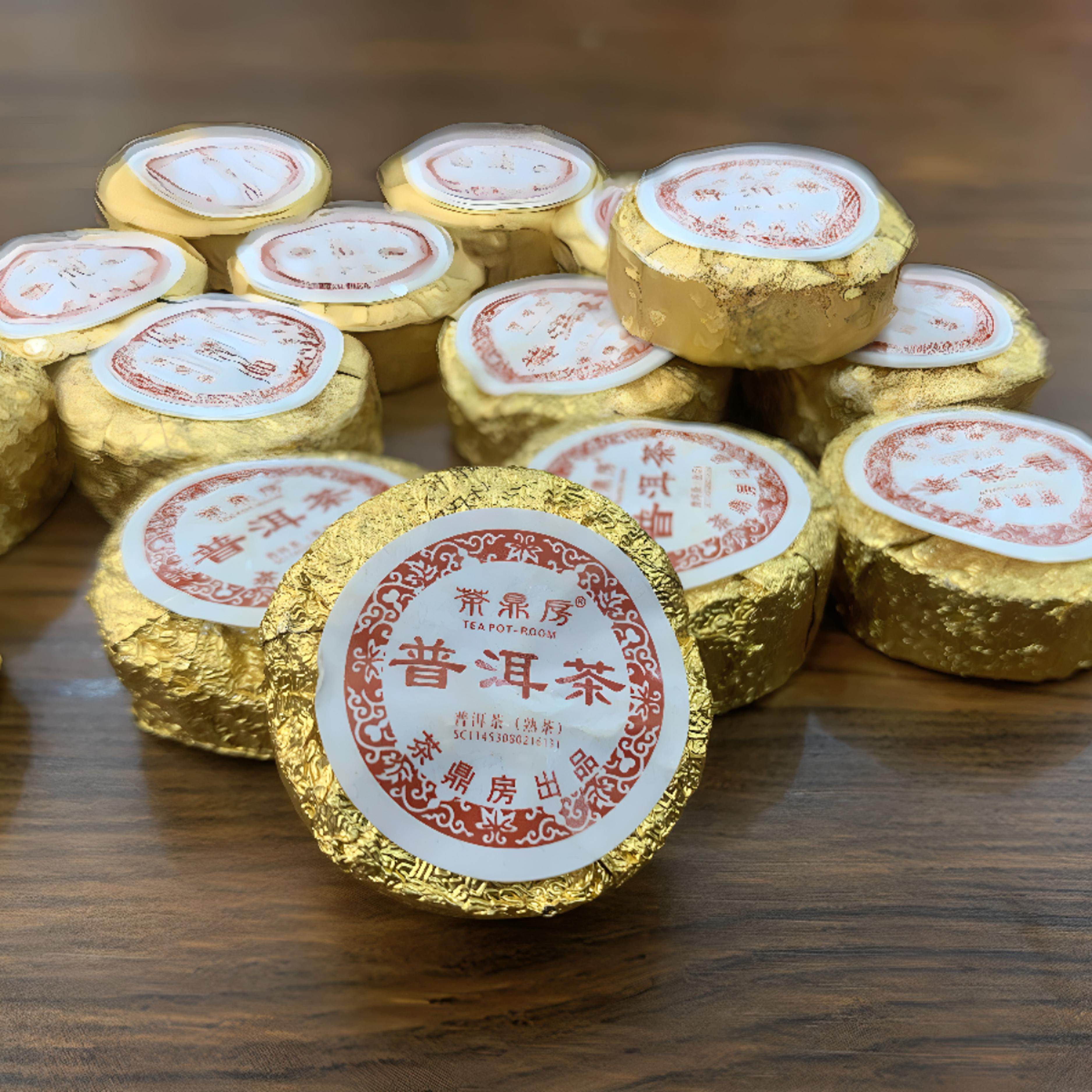 茶鼎房小沱茶珍藏 云南普洱茶熟茶小金币小沱茶500克