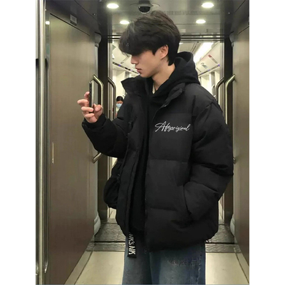 秋冬季潮男穿搭棉衣面包棉服