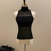 修身 纯欲性感辣妹黑色针织衫 显瘦微透上衣女 晚安缪斯