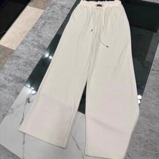 女 长裤 奶皮感减龄 蕾丝包腰进口高密度顺滑弹力松紧休闲裤