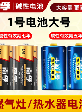 南孚1号电池碱性燃气灶热水器电池一号煤气灶液化气灶专用天然气灶大号电池D电池1.5v丰蓝1号碳性R20P手电筒