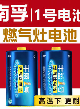 南孚丰蓝1号电池碳性一号大号燃气灶专用热水器煤气灶天然气灶R20p正品D型1.5v液化灶手电筒干电池南浮5号7号