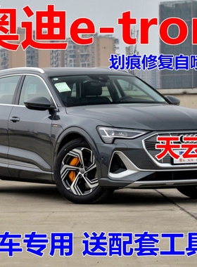 奥迪e-tron车漆天云灰汽车划痕修复修补漆朱鹭白原厂油漆传奇黑色