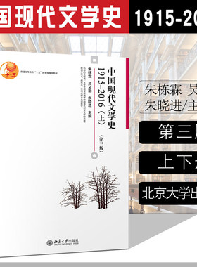 正版 中国现代文学史朱栋霖 1915-2016 上+下 全两本 第三版 中国现当代文学配套考研辅导教材 十五规划教材 北京大学出版社