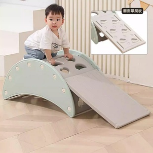 儿童滑梯攀爬架玩具收纳置物架绘本架书架多功能桌宝宝摇摇椅摇床