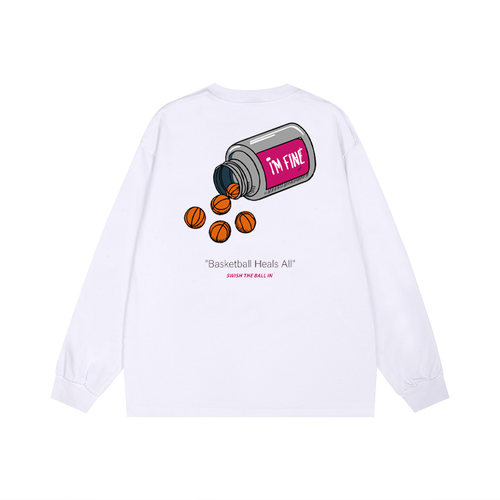 SWISH篮球治愈纯棉长袖美式休闲