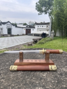 龙泉宝剑厂出品全铜百炼钢剑身龙渊剑把玩收藏剑小剑未开刃