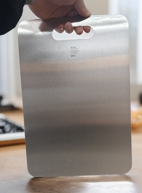 A103-尾货人外贸316L抗菌不锈钢微瑕有点弯长方形菜板长34cm宽23